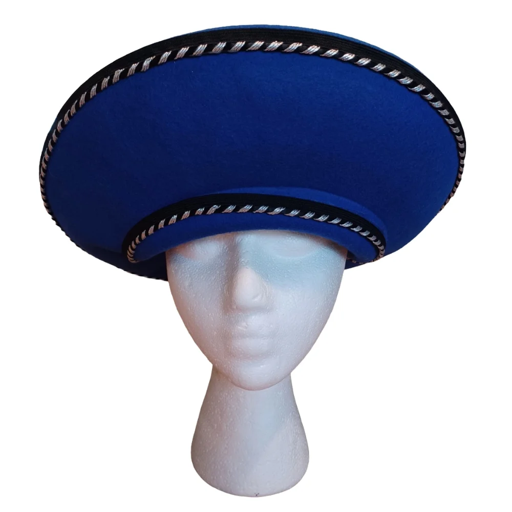 BOLLMAN HAT CO. CHURCH HAT WITH FEATHERS